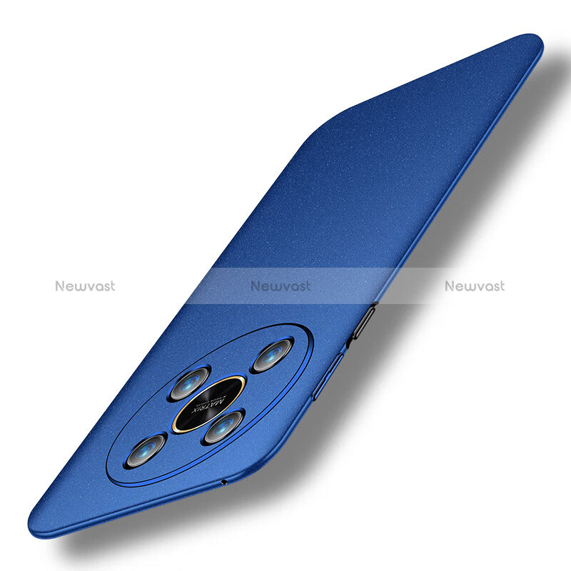 Hard Rigid Plastic Matte Finish Case Back Cover for Huawei Honor X9 5G Blue