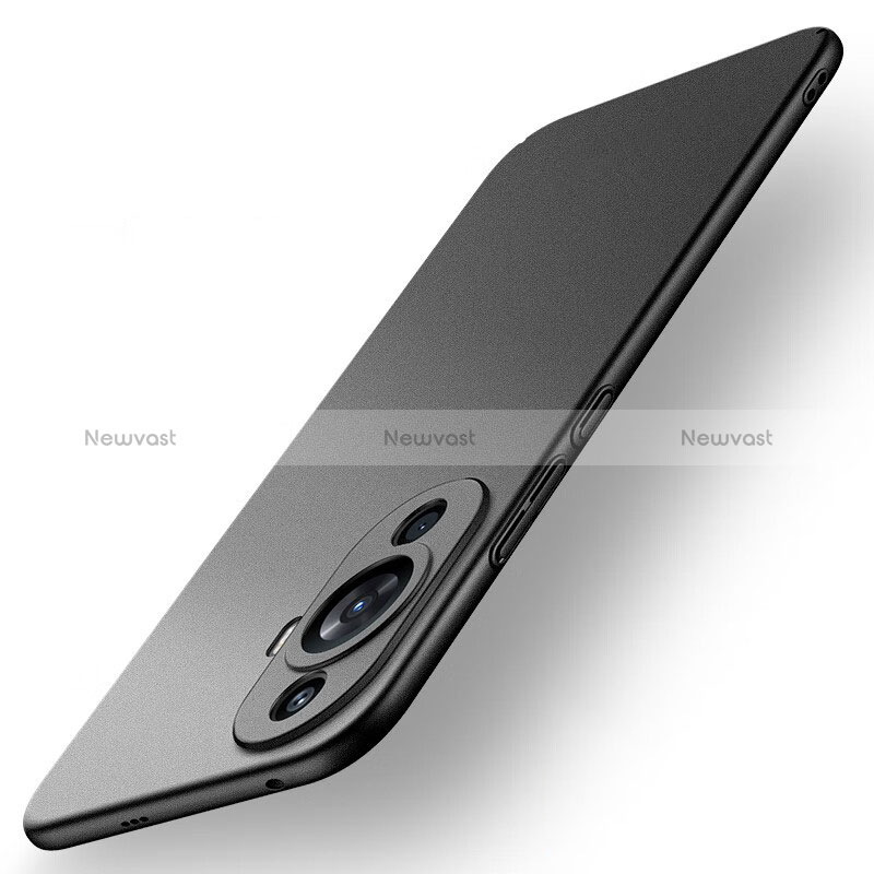 Hard Rigid Plastic Matte Finish Case Back Cover for Huawei Nova 11 Black