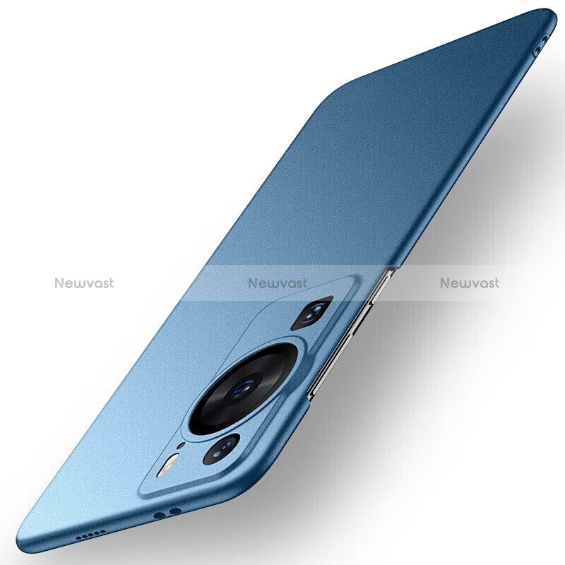 Hard Rigid Plastic Matte Finish Case Back Cover for Huawei P60 Blue