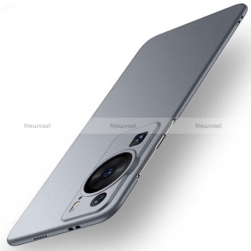 Hard Rigid Plastic Matte Finish Case Back Cover for Huawei P60 Gray