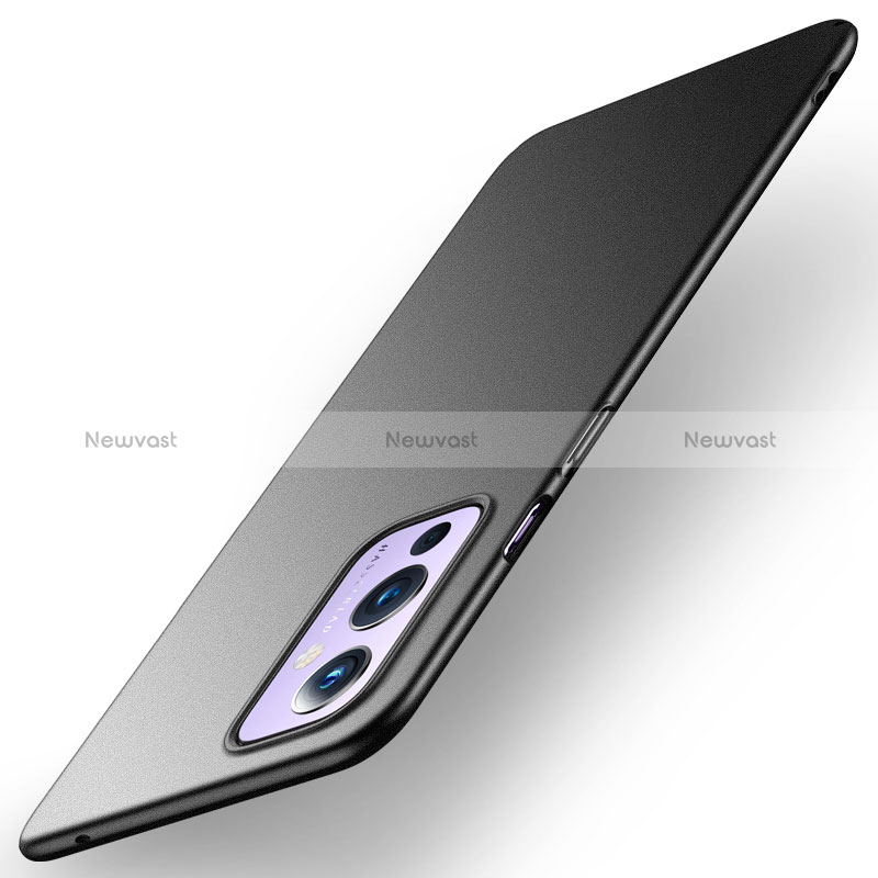 Hard Rigid Plastic Matte Finish Case Back Cover for OnePlus 9 5G Black