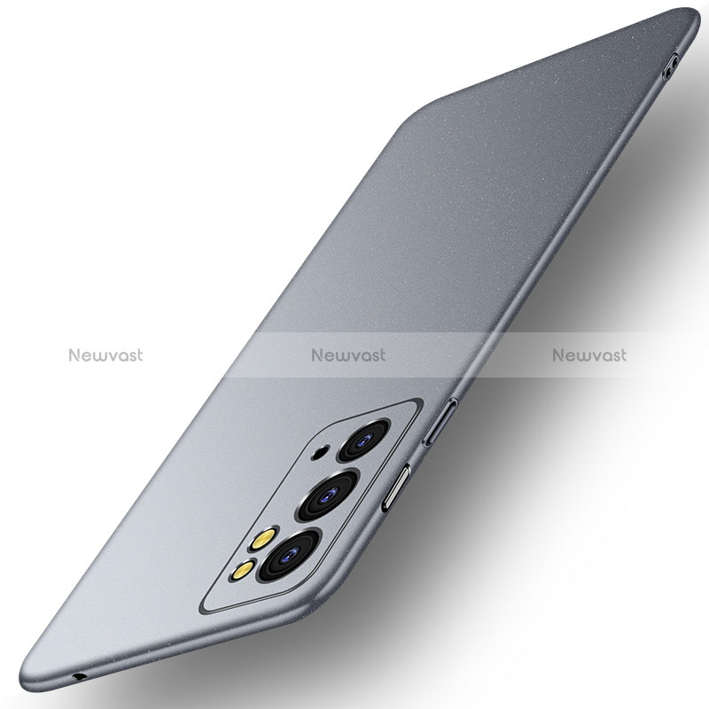 Hard Rigid Plastic Matte Finish Case Back Cover for OnePlus 9RT 5G Gray