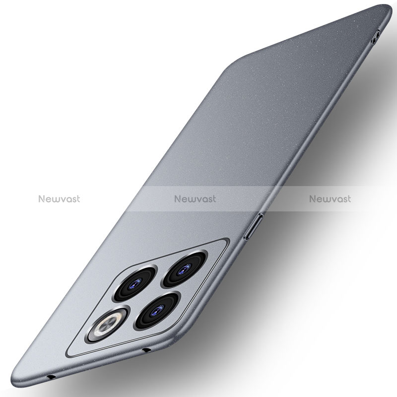 Hard Rigid Plastic Matte Finish Case Back Cover for OnePlus Ace Pro 5G Gray