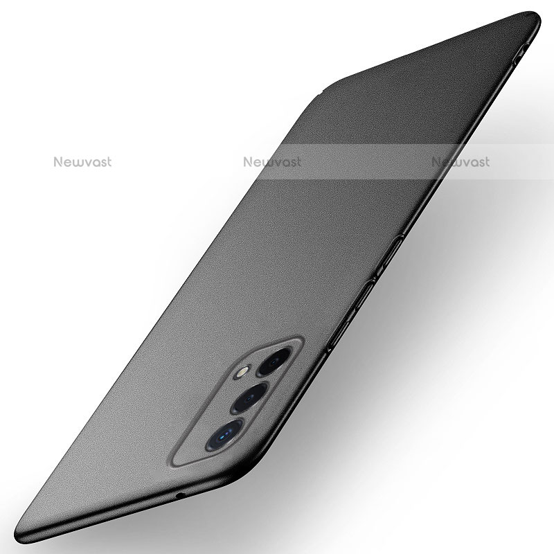 Hard Rigid Plastic Matte Finish Case Back Cover for Oppo A93 5G Black