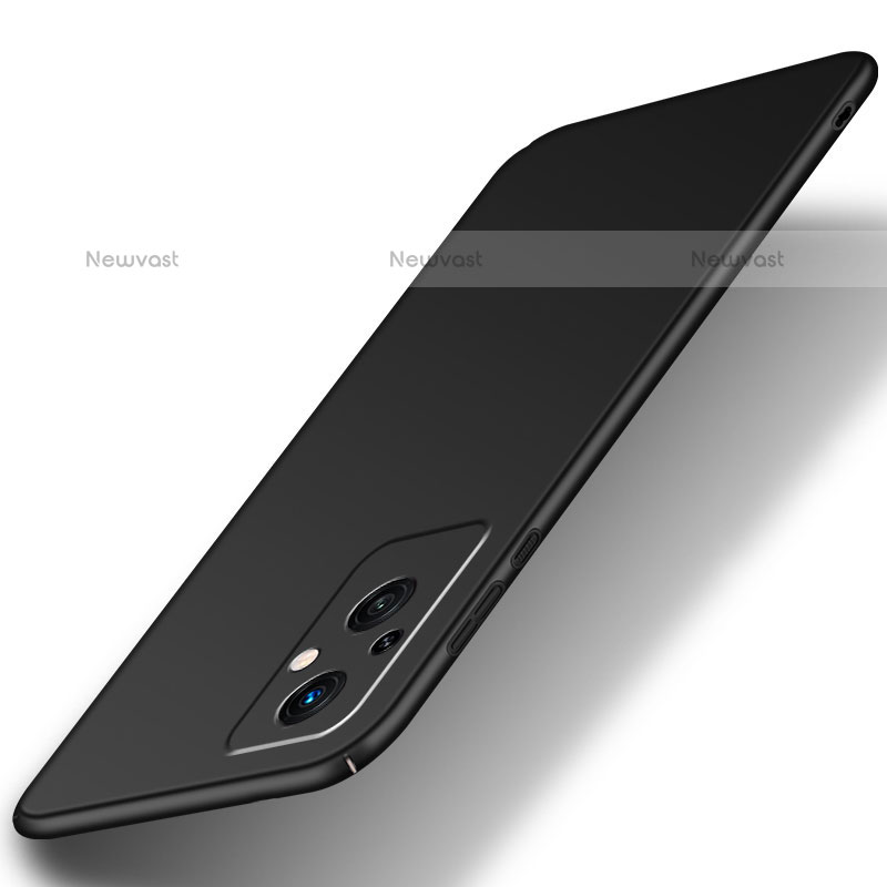 Hard Rigid Plastic Matte Finish Case Back Cover for Oppo F21s Pro 5G Black