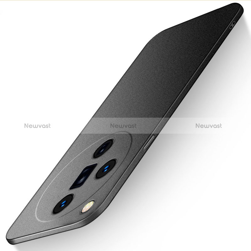 Hard Rigid Plastic Matte Finish Case Back Cover for Oppo Find X7 Ultra 5G Black