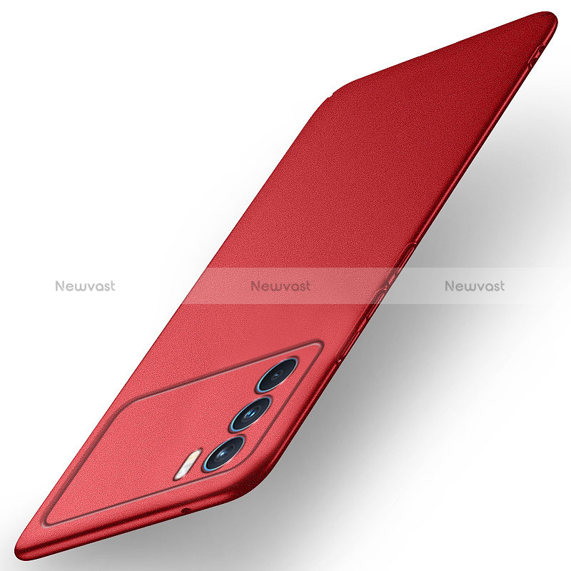 Hard Rigid Plastic Matte Finish Case Back Cover for Oppo K9 Pro 5G Red