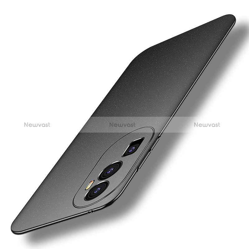 Hard Rigid Plastic Matte Finish Case Back Cover for Oppo Reno10 Pro+ Plus 5G Black