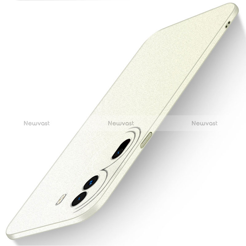 Hard Rigid Plastic Matte Finish Case Back Cover for Oppo Reno11 Pro 5G White