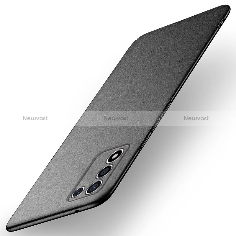 Hard Rigid Plastic Matte Finish Case Back Cover for Realme Q3t 5G Black