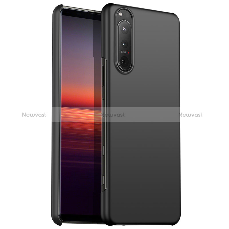 Hard Rigid Plastic Matte Finish Case Back Cover for Sony Xperia 1 IV Black