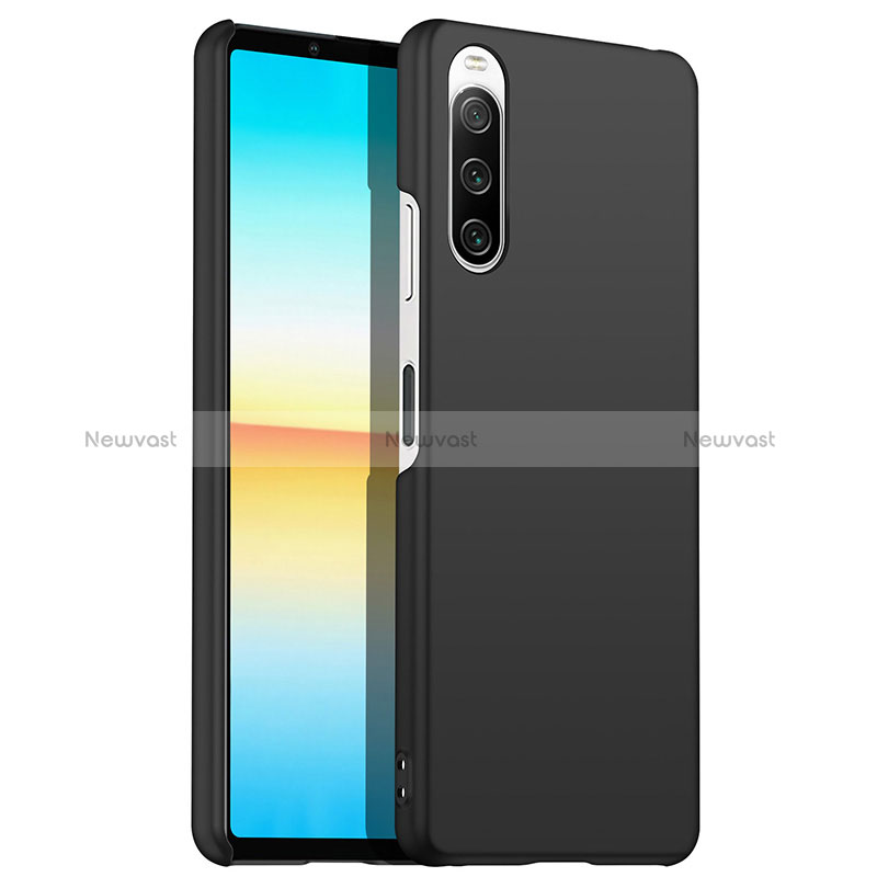 Hard Rigid Plastic Matte Finish Case Back Cover for Sony Xperia 10 III Lite Black