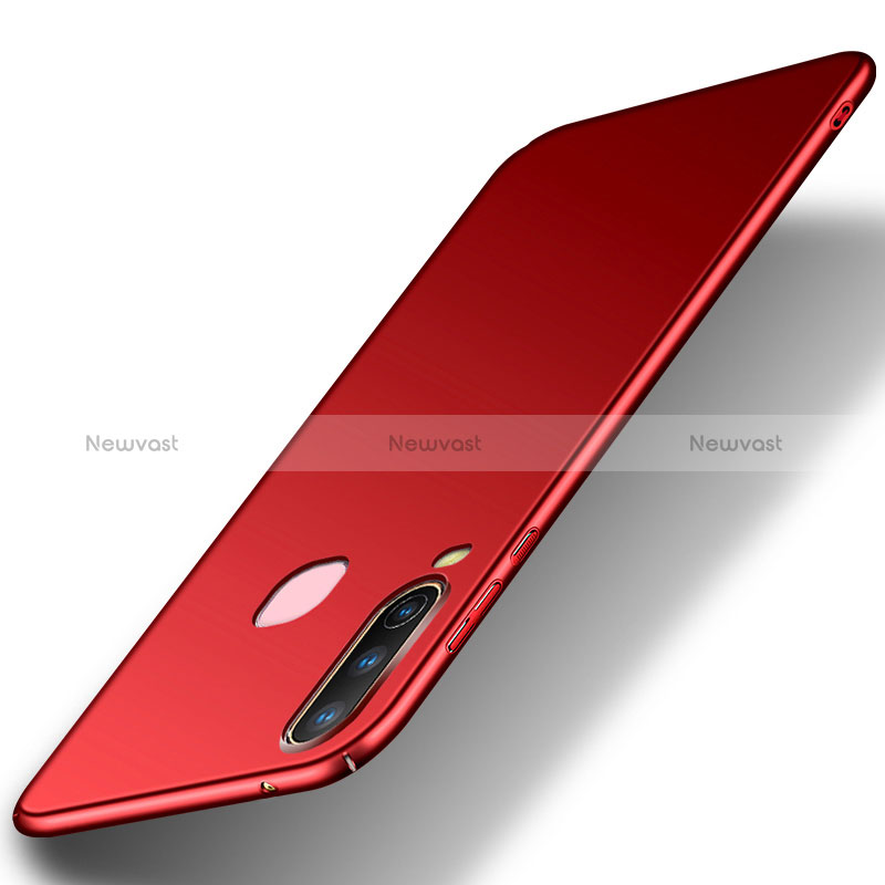 Hard Rigid Plastic Matte Finish Case Back Cover for Vivo Y15 Red