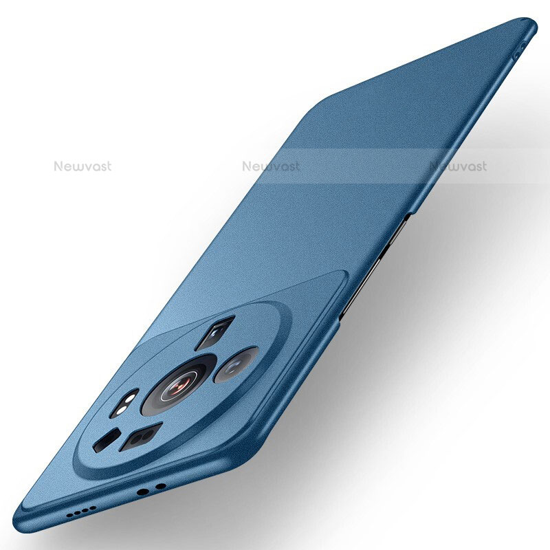 Hard Rigid Plastic Matte Finish Case Back Cover for Xiaomi Mi 12S Ultra 5G Blue