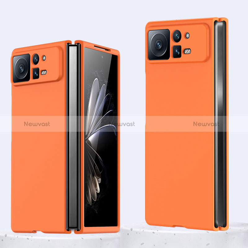 Hard Rigid Plastic Matte Finish Case Back Cover for Xiaomi Mix Fold 2 5G Orange