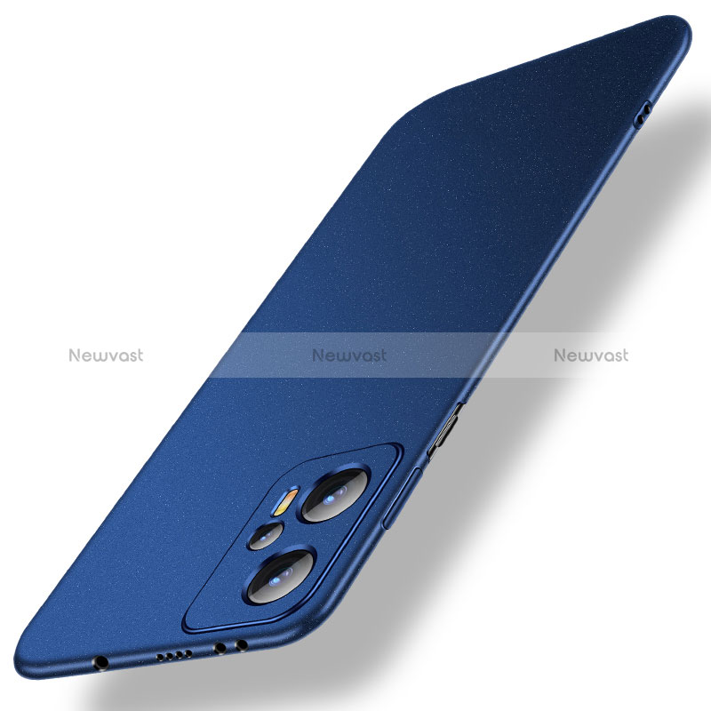 Hard Rigid Plastic Matte Finish Case Back Cover for Xiaomi Poco X4 GT 5G Blue