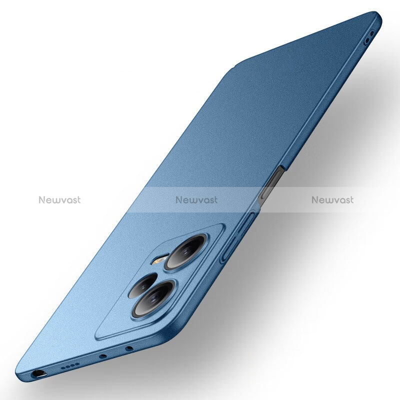 Hard Rigid Plastic Matte Finish Case Back Cover for Xiaomi Poco X5 5G Blue