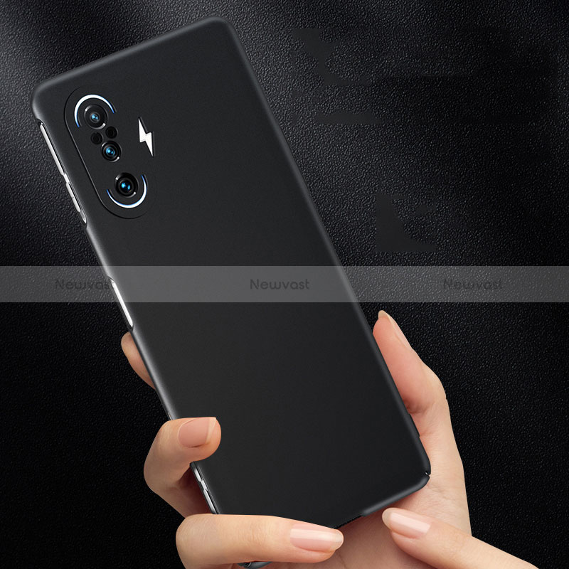 Hard Rigid Plastic Matte Finish Case Back Cover for Xiaomi Redmi K40 Gaming 5G Black