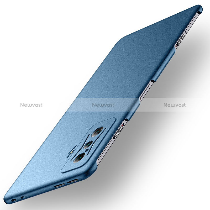 Hard Rigid Plastic Matte Finish Case Back Cover for Xiaomi Redmi K50 Gaming AMG F1 5G Blue