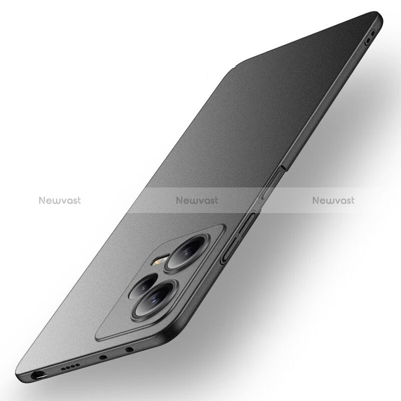 Hard Rigid Plastic Matte Finish Case Back Cover for Xiaomi Redmi Note 12 Explorer Black