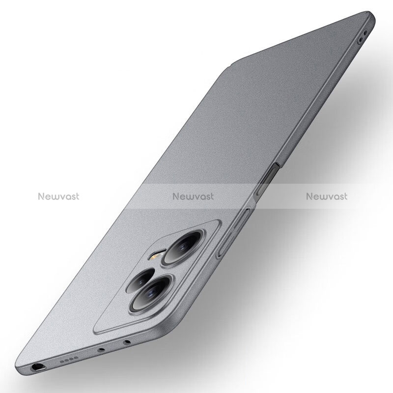 Hard Rigid Plastic Matte Finish Case Back Cover for Xiaomi Redmi Note 12 Explorer Gray