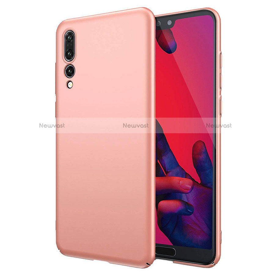 Hard Rigid Plastic Matte Finish Case Back Cover G01 for Huawei P20 Pro Rose Gold