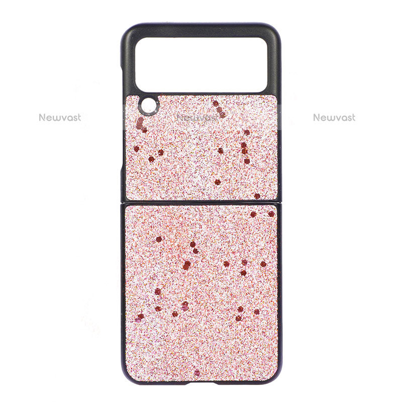 Hard Rigid Plastic Matte Finish Case Back Cover H07 for Samsung Galaxy Z Flip3 5G Rose Gold