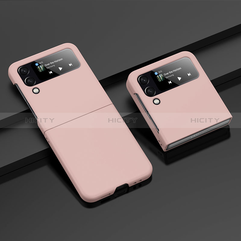 Hard Rigid Plastic Matte Finish Case Back Cover H07 for Samsung Galaxy Z Flip4 5G Pink