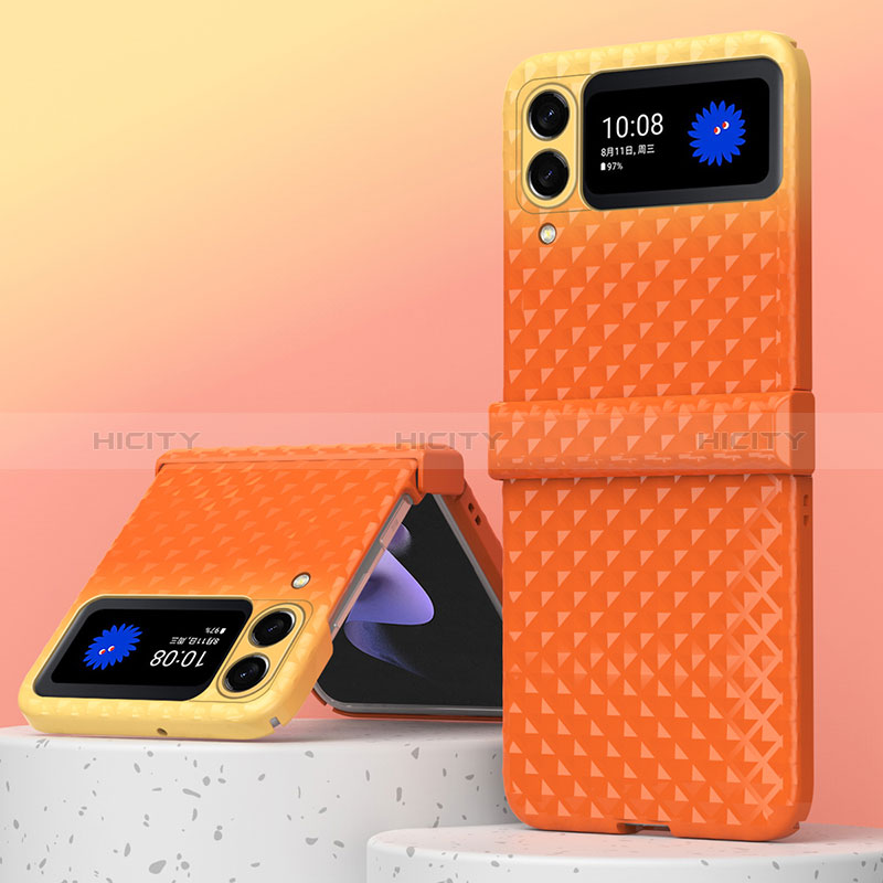 Hard Rigid Plastic Matte Finish Case Back Cover H07 for Samsung Galaxy Z Fold4 5G Orange