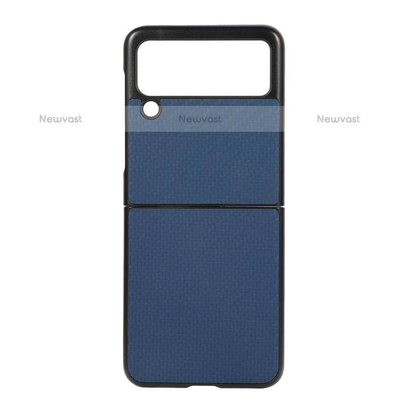 Hard Rigid Plastic Matte Finish Case Back Cover H08 for Samsung Galaxy Z Flip3 5G Blue