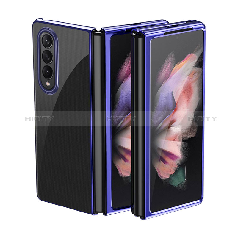 Hard Rigid Plastic Matte Finish Case Back Cover L01 for Samsung Galaxy Z Fold4 5G Blue