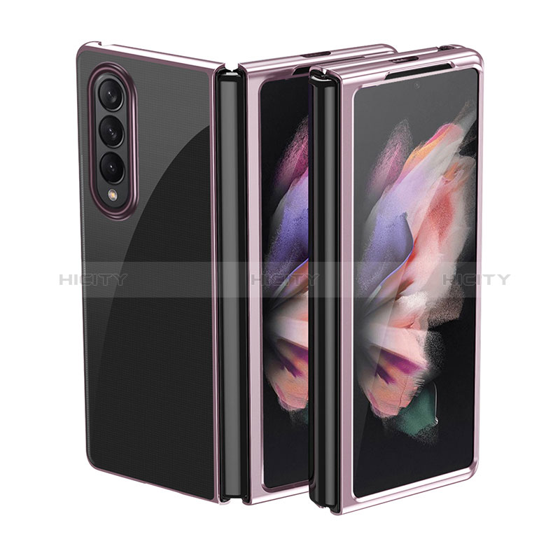 Hard Rigid Plastic Matte Finish Case Back Cover L01 for Samsung Galaxy Z Fold4 5G Rose Gold