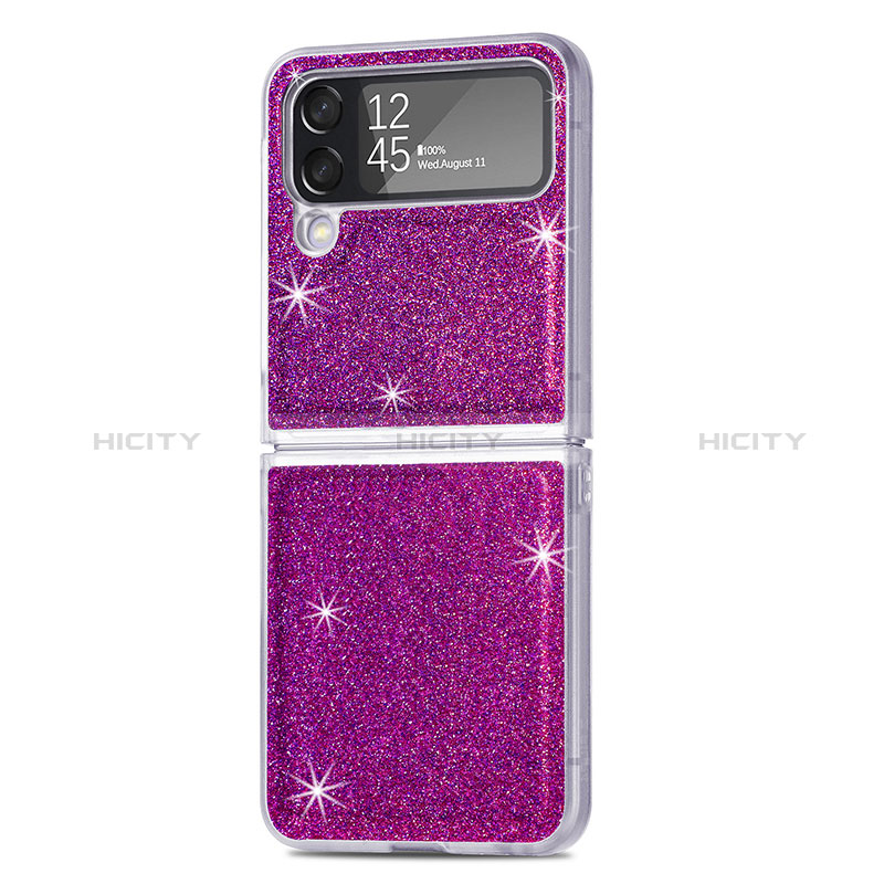 Hard Rigid Plastic Matte Finish Case Back Cover L02 for Samsung Galaxy Z Flip4 5G Purple