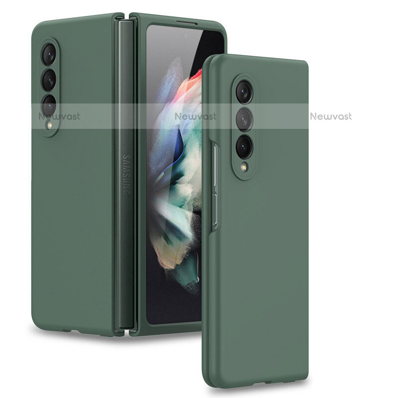 Hard Rigid Plastic Matte Finish Case Back Cover L02 for Samsung Galaxy Z Fold3 5G Midnight Green