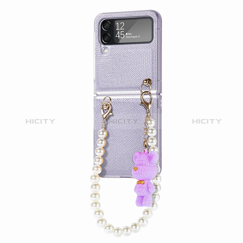 Hard Rigid Plastic Matte Finish Case Back Cover L03 for Samsung Galaxy Z Flip4 5G Clove Purple