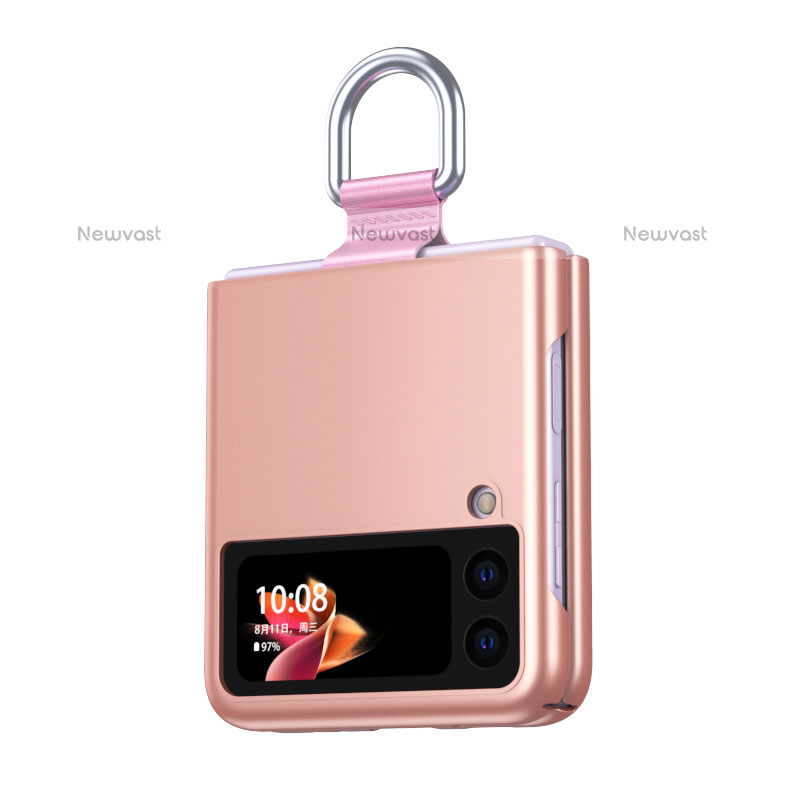 Hard Rigid Plastic Matte Finish Case Back Cover L04 for Samsung Galaxy Z Flip3 5G Rose Gold