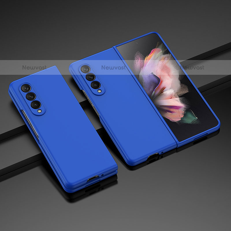 Hard Rigid Plastic Matte Finish Case Back Cover L05 for Samsung Galaxy Z Fold3 5G Blue