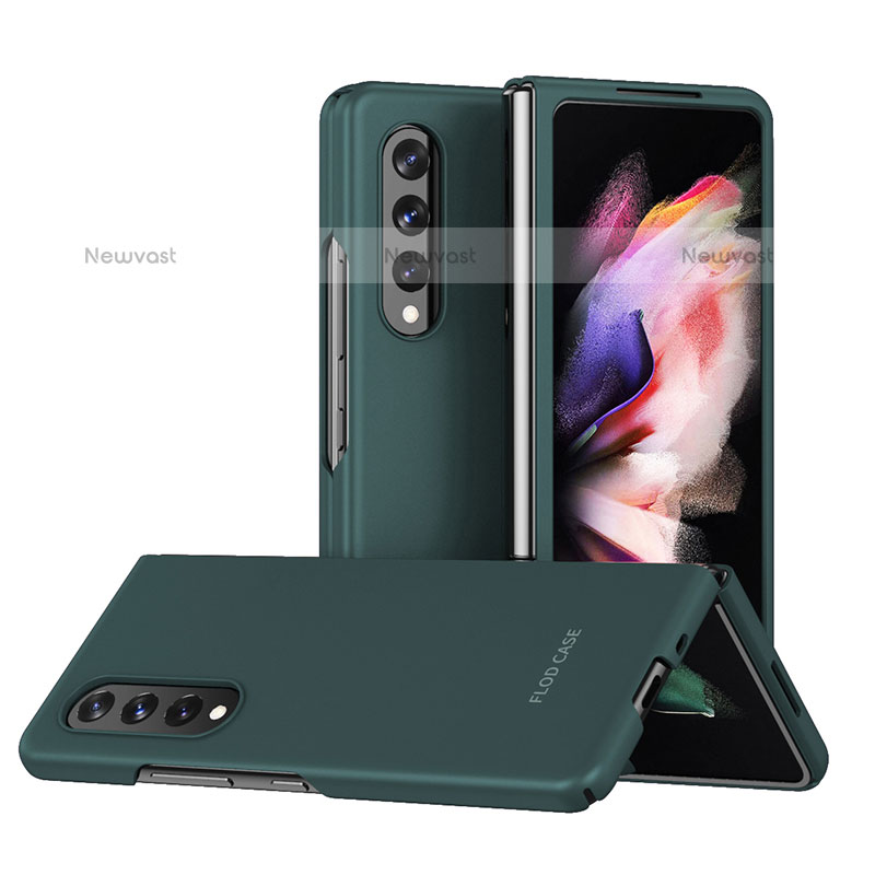 Hard Rigid Plastic Matte Finish Case Back Cover L08 for Samsung Galaxy Z Fold3 5G Green