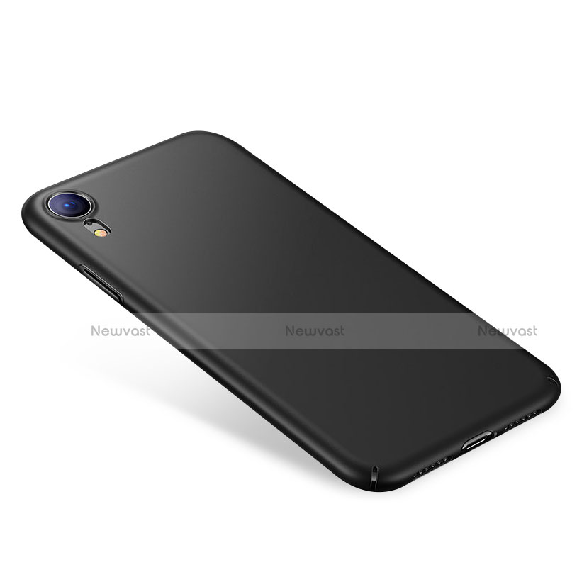 Hard Rigid Plastic Matte Finish Case Back Cover M01 for Apple iPhone XR Black