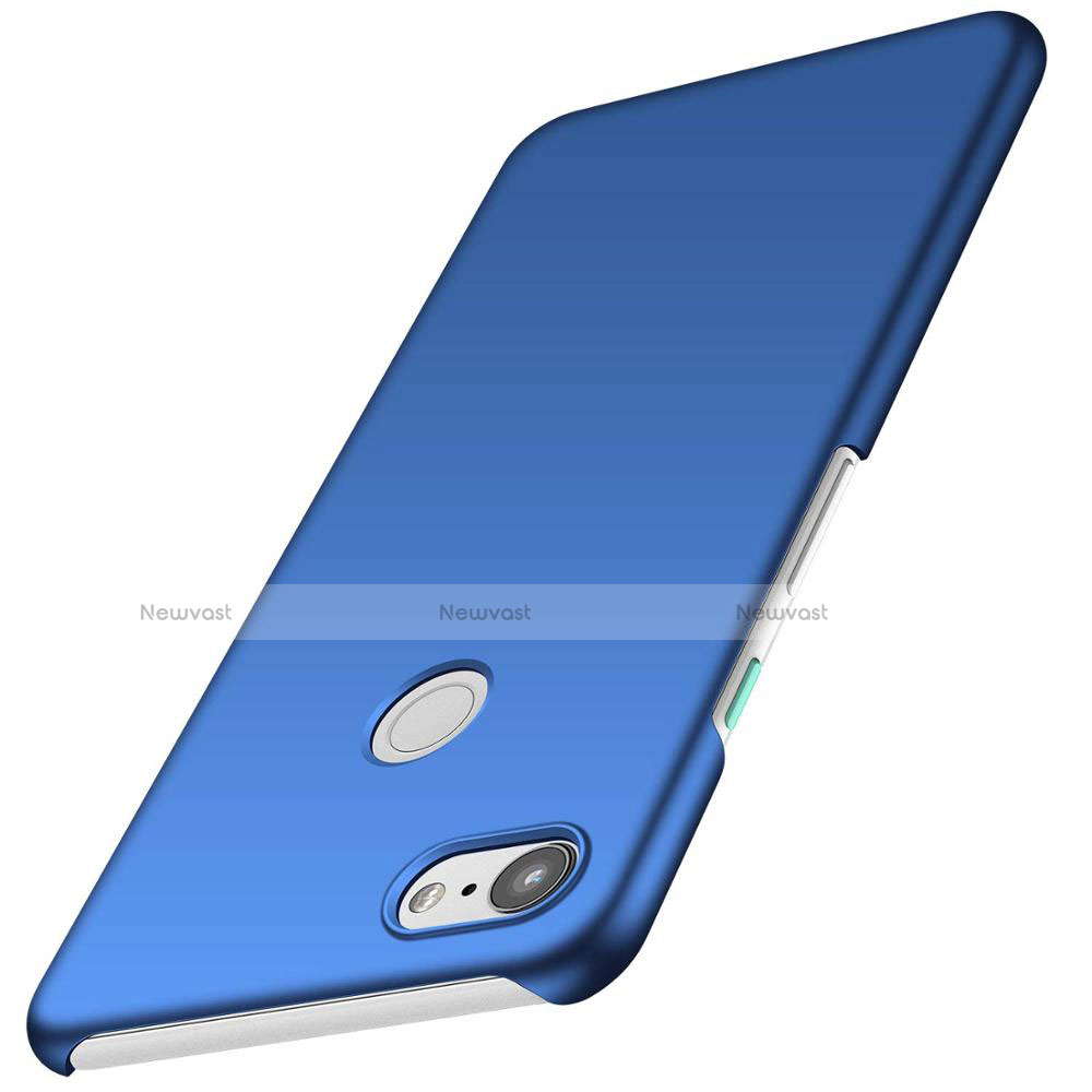 Hard Rigid Plastic Matte Finish Case Back Cover M01 for Google Pixel 3 Blue