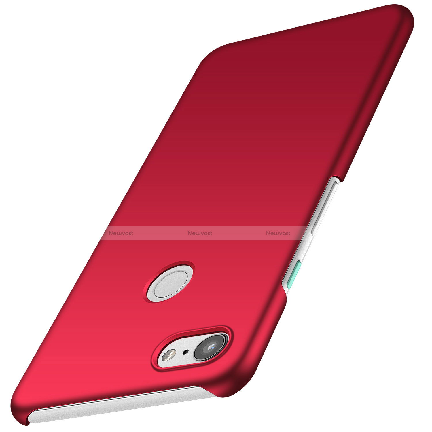 Hard Rigid Plastic Matte Finish Case Back Cover M01 for Google Pixel 3 XL Red