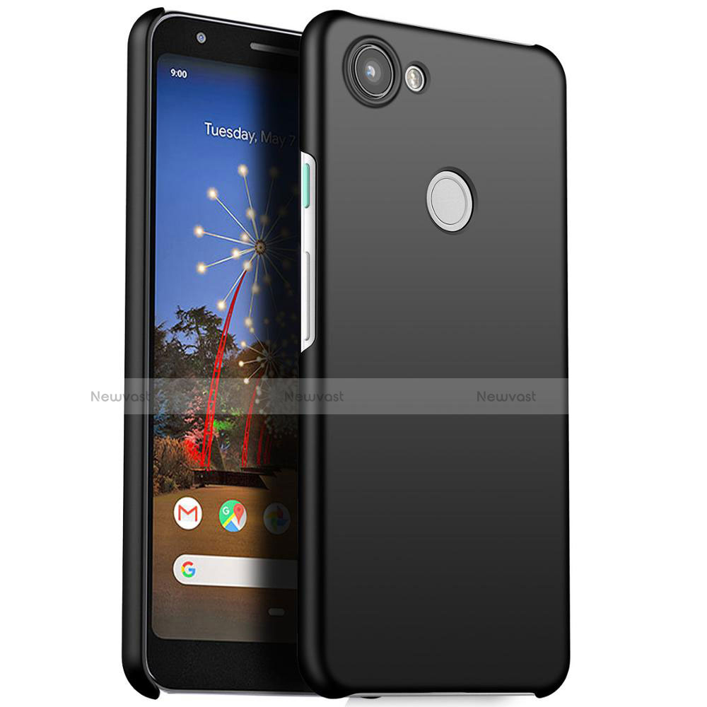 Hard Rigid Plastic Matte Finish Case Back Cover M01 for Google Pixel 3a Black