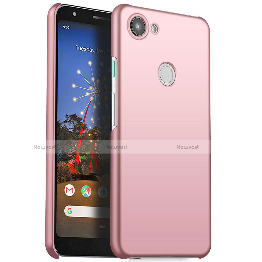 Hard Rigid Plastic Matte Finish Case Back Cover M01 for Google Pixel 3a XL Rose Gold