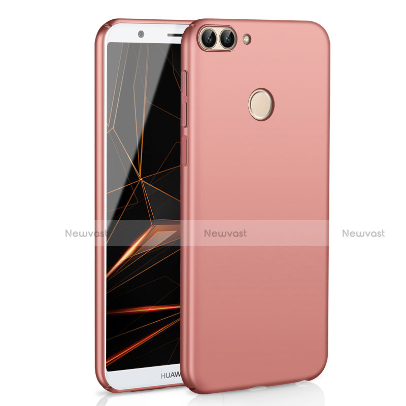 Hard Rigid Plastic Matte Finish Case Back Cover M01 for Huawei Enjoy 7S Rose Gold