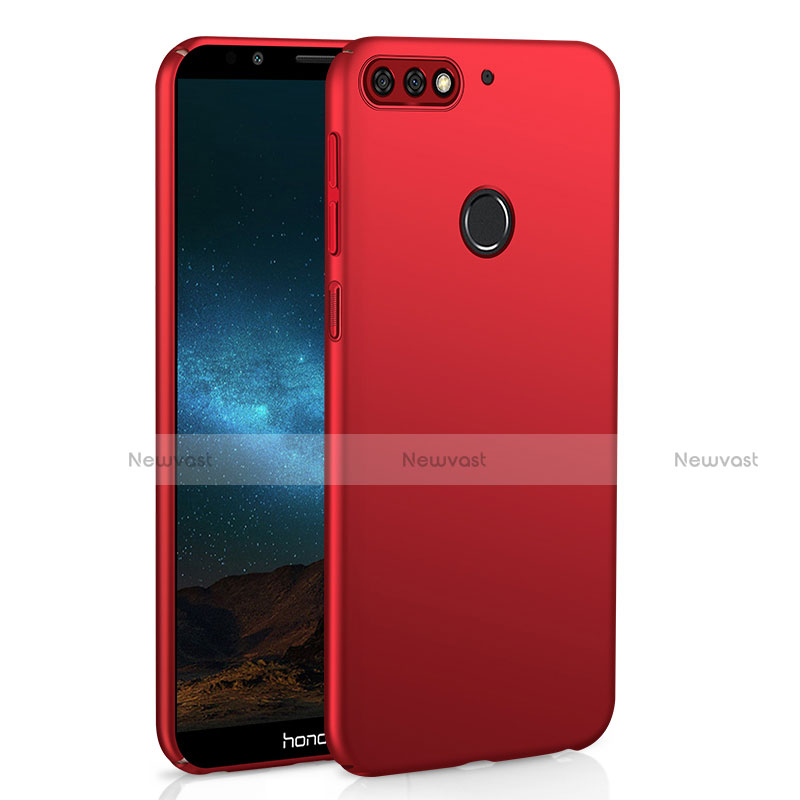 Hard Rigid Plastic Matte Finish Case Back Cover M01 for Huawei Enjoy 8 Red