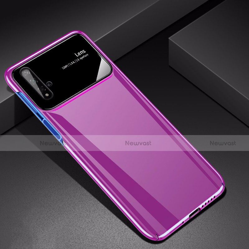 Hard Rigid Plastic Matte Finish Case Back Cover M01 for Huawei Honor 20S Purple