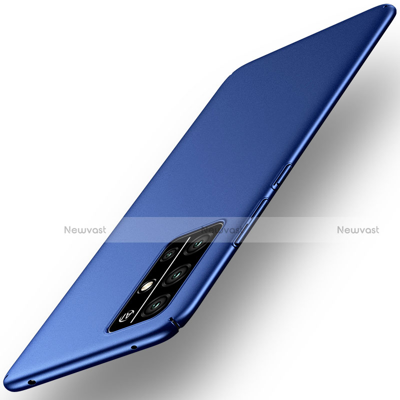 Hard Rigid Plastic Matte Finish Case Back Cover M01 for Huawei Honor 30S Blue