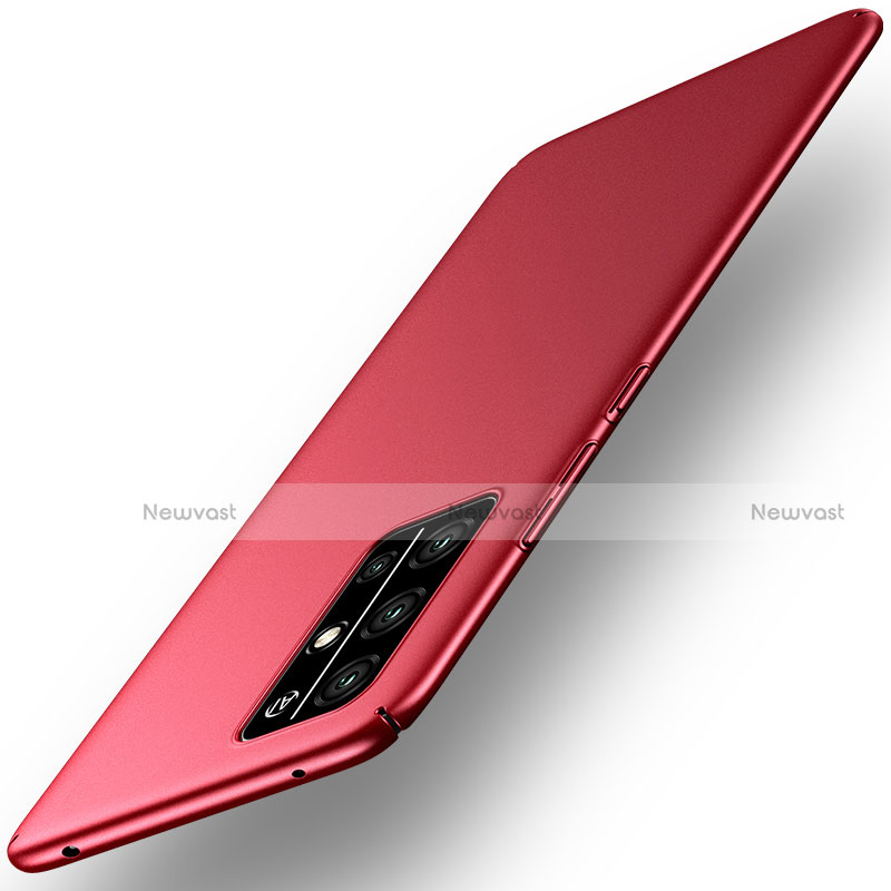 Hard Rigid Plastic Matte Finish Case Back Cover M01 for Huawei Honor 30S Red