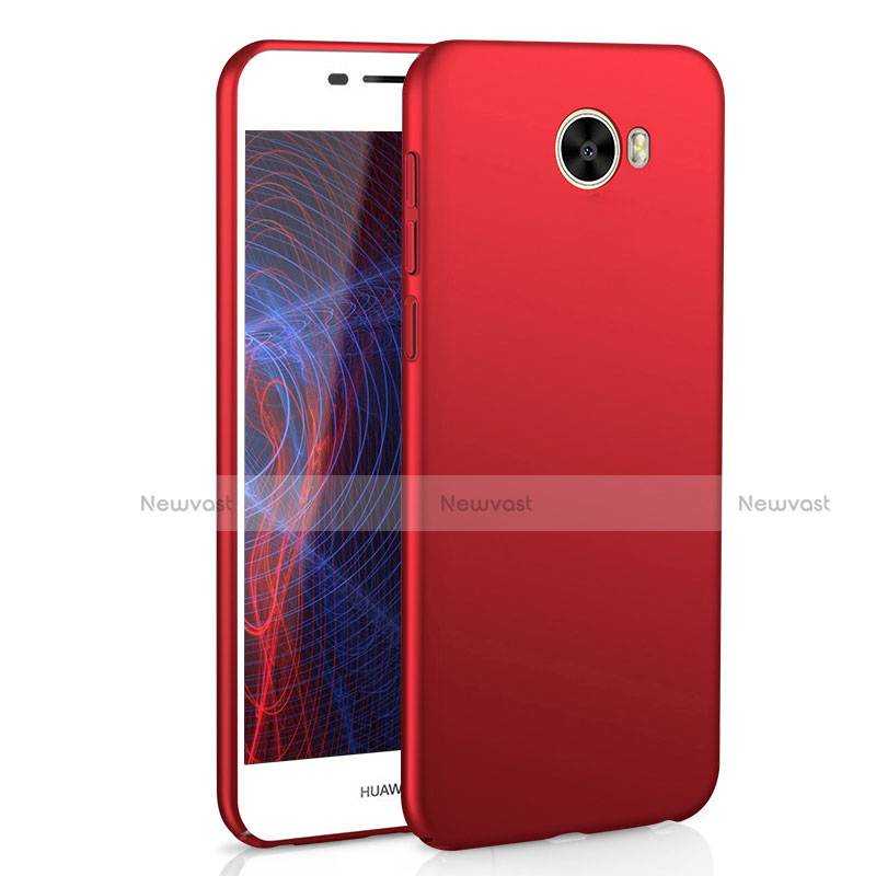 Hard Rigid Plastic Matte Finish Case Back Cover M01 for Huawei Honor Play 5 Red