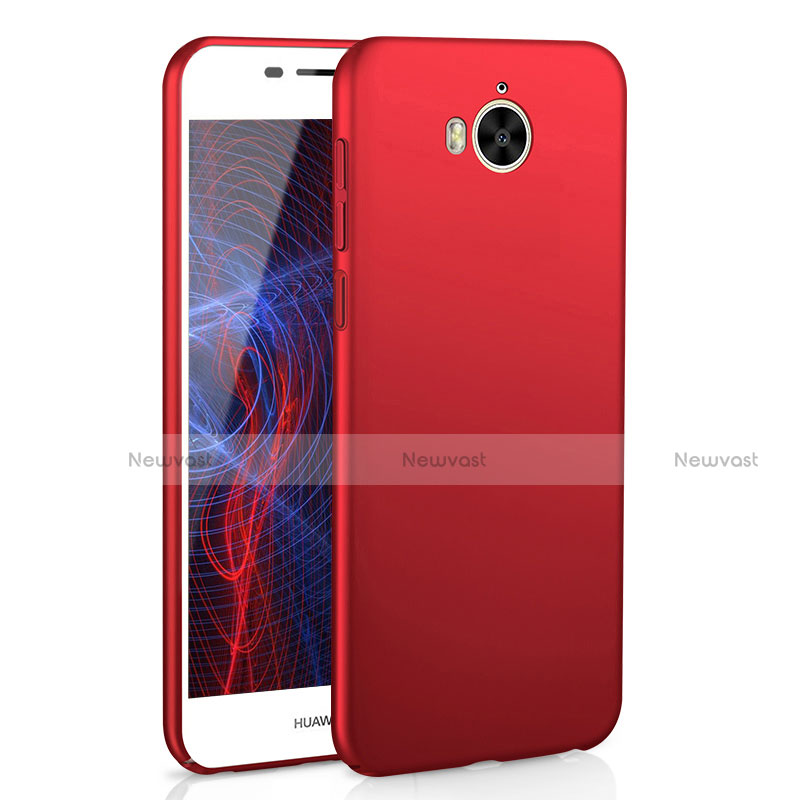 Hard Rigid Plastic Matte Finish Case Back Cover M01 for Huawei Honor Play 6 Red